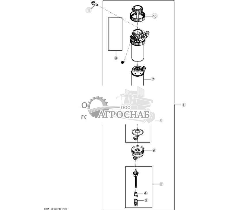 8168 Топл. фильтр грубой очистки 